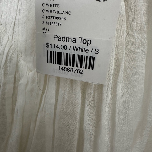 Free People Sheer White Blouse - Picture 3 of 3